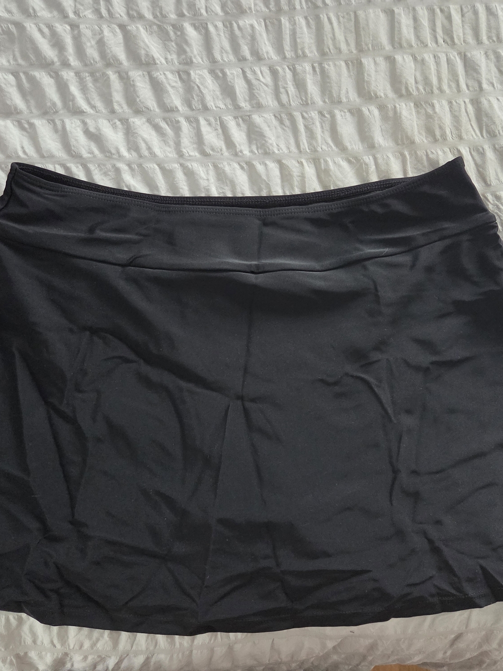 Black Women's Swim Skirt - Classic A-Line Comfort